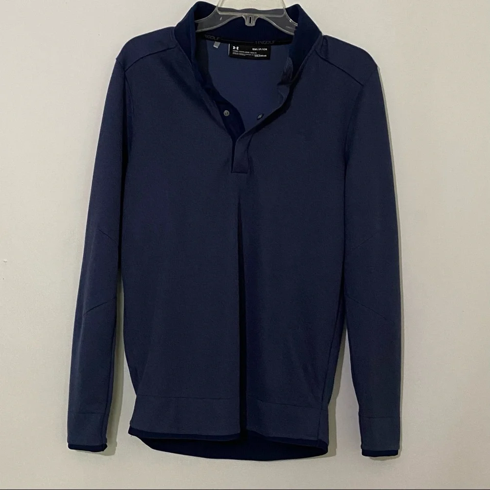 Under Armour Size S storm snap mock sweater Golf polyester fleece lightweight